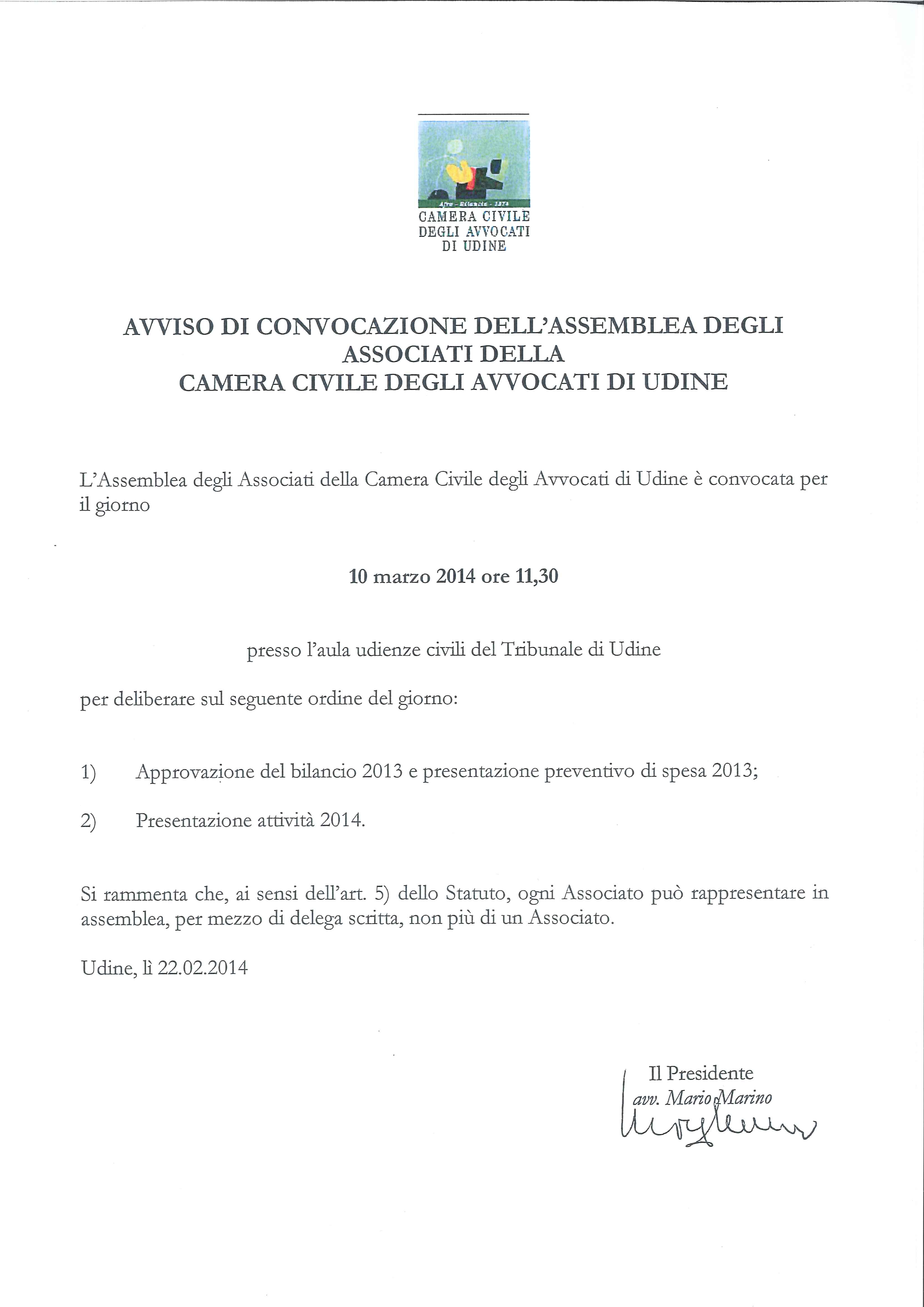 avviso convocazione assemblea