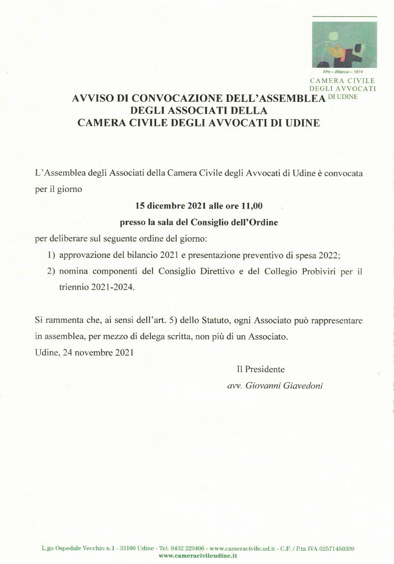 AVVISO CONVOCAZIONE ASSEMBLEA 15.12.2021 (1)
